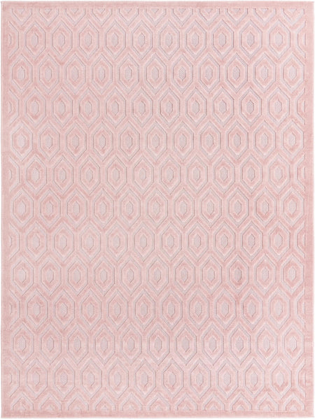 Garden Lattice Charm Collection Area Rug - Arbor (Pink)