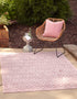 Garden Lattice Charm Collection Area Rug - Arbor (Pink)