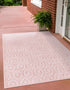 Garden Lattice Charm Collection Area Rug - Arbor (Pink)