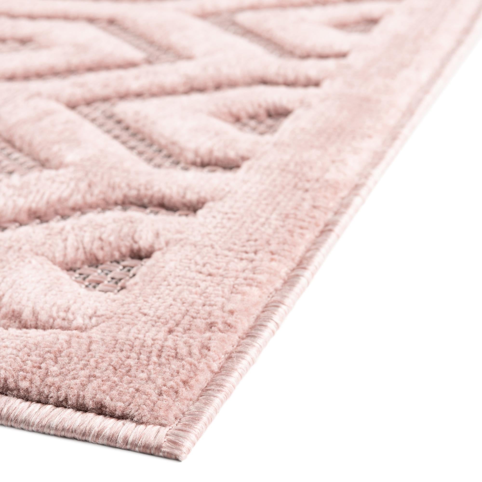 Garden Lattice Charm Collection Area Rug - Arbor (Pink)