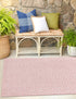 Garden Lattice Charm Collection Area Rug - Arbor (Pink)