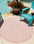 Garden Lattice Charm Collection Area Rug - Arbor (Pink)