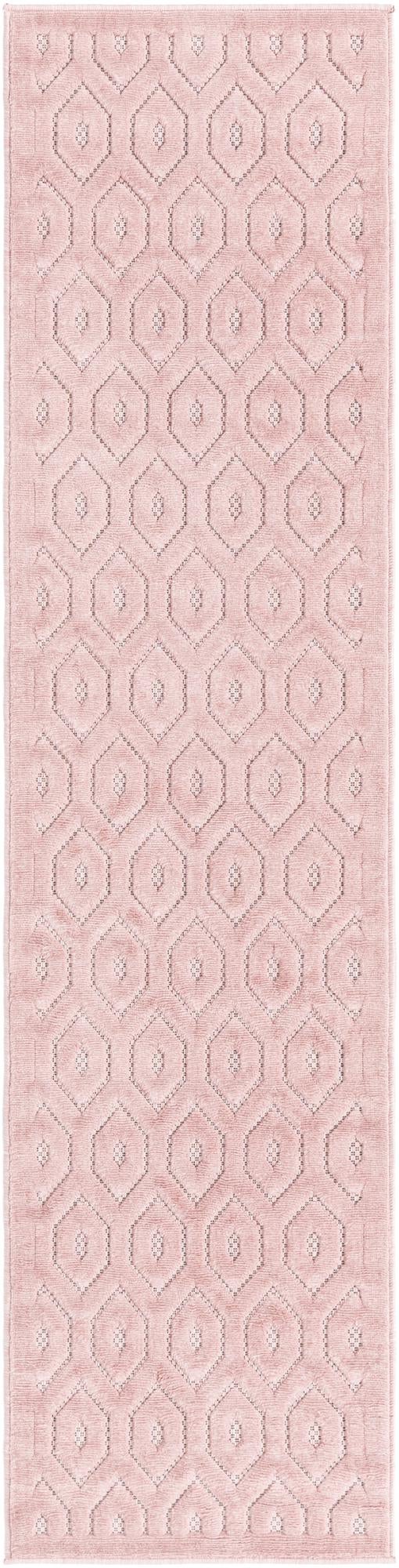 Garden Lattice Charm Collection Area Rug - Arbor (Pink)