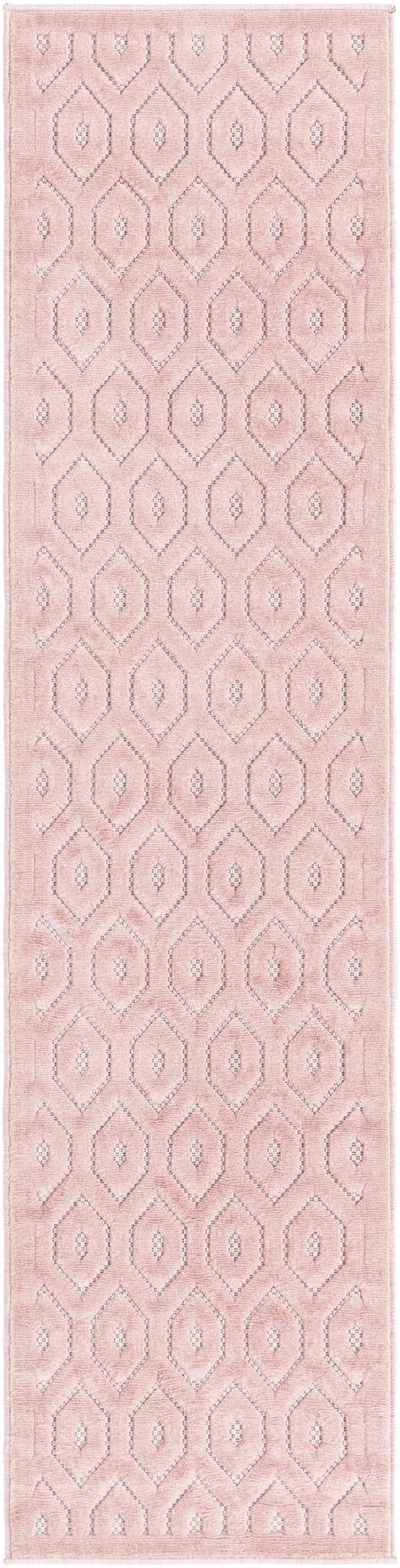 Garden Lattice Charm Collection Area Rug - Arbor (Pink)