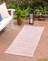 Garden Lattice Charm Collection Area Rug - Arbor (Pink)