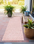 Garden Lattice Charm Collection Area Rug - Arbor (Pink)