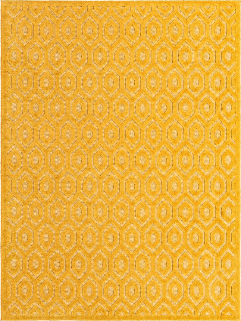 Garden Lattice Charm Collection Area Rug - Arbor (Yellow) Rectangle Yellow Main