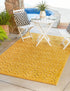 Garden Lattice Charm Collection Area Rug - Arbor (Yellow)