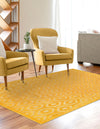 Garden Lattice Charm Collection Area Rug - Arbor (Yellow) Rectangle Yellow  lifestyle 7