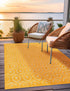 Garden Lattice Charm Collection Area Rug - Arbor (Yellow)