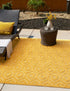 Garden Lattice Charm Collection Area Rug - Arbor (Yellow)