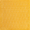 Garden Lattice Charm Collection Area Rug - Arbor (Yellow) Square Yellow  lifestyle 17