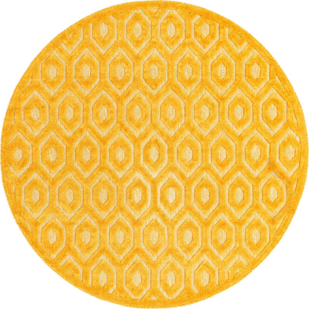 Garden Lattice Charm Collection Area Rug - Arbor (Yellow)