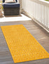 Garden Lattice Charm Collection Area Rug - Arbor (Yellow)