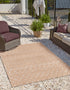 Garden Lattice Charm Collection Area Rug -  Pergola (Beige)