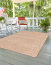 Garden Lattice Charm Collection Area Rug -  Pergola (Beige) Rectangle Beige  lifestyle 4