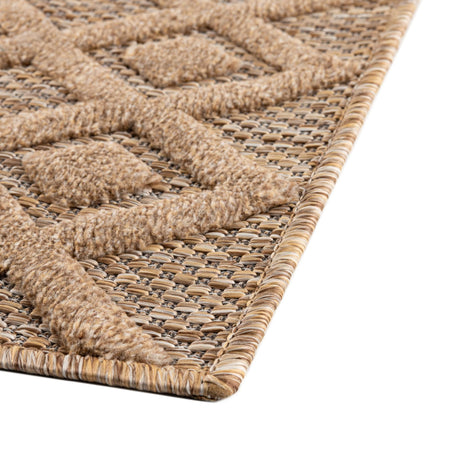 Garden Lattice Charm Collection Area Rug -  Pergola (Beige)