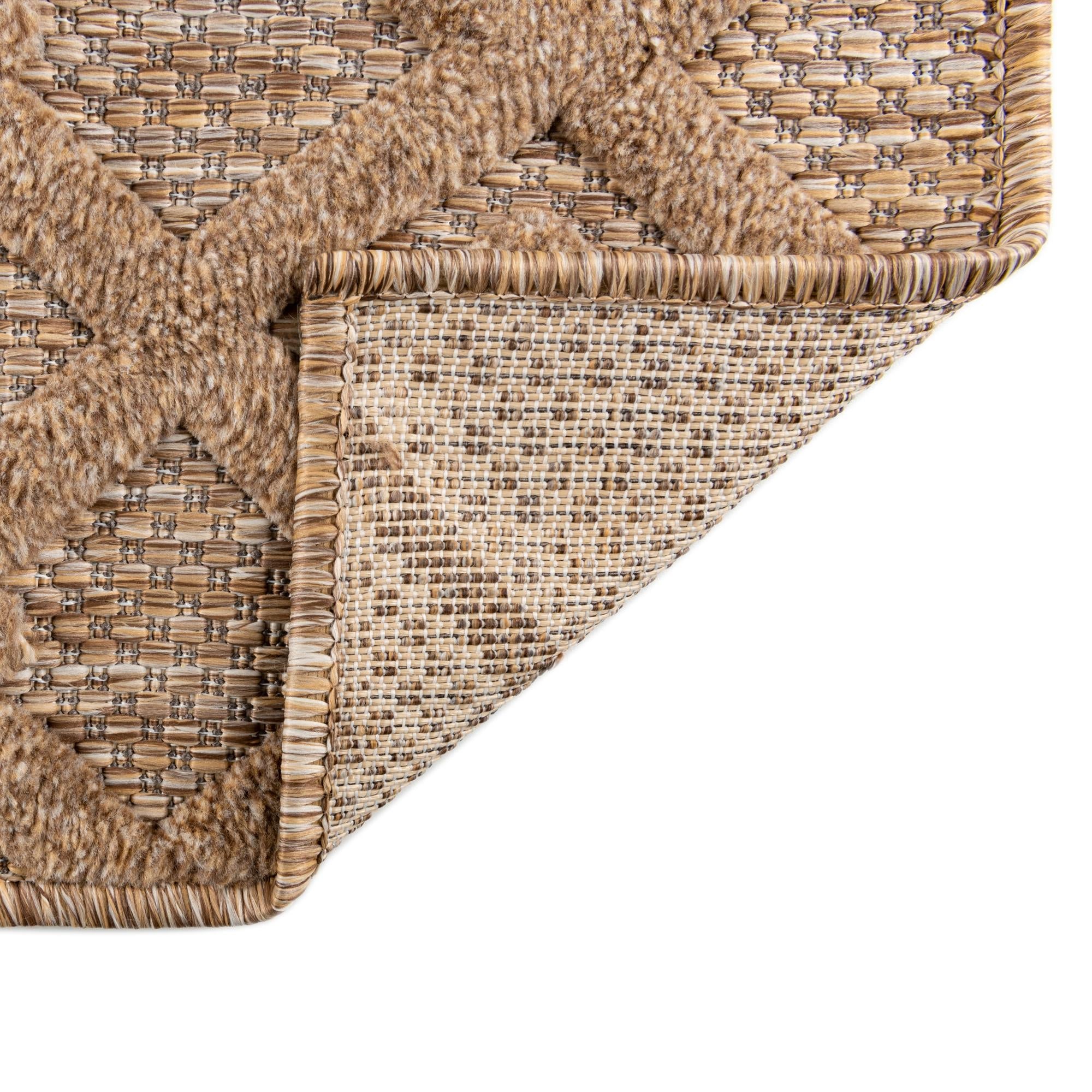 Garden Lattice Charm Collection Area Rug -  Pergola (Beige)