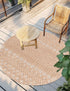 Garden Lattice Charm Collection Area Rug -  Pergola (Beige)