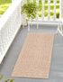 Garden Lattice Charm Collection Area Rug -  Pergola (Beige)