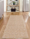 Garden Lattice Charm Collection Area Rug -  Pergola (Beige) Runner Beige  lifestyle 38