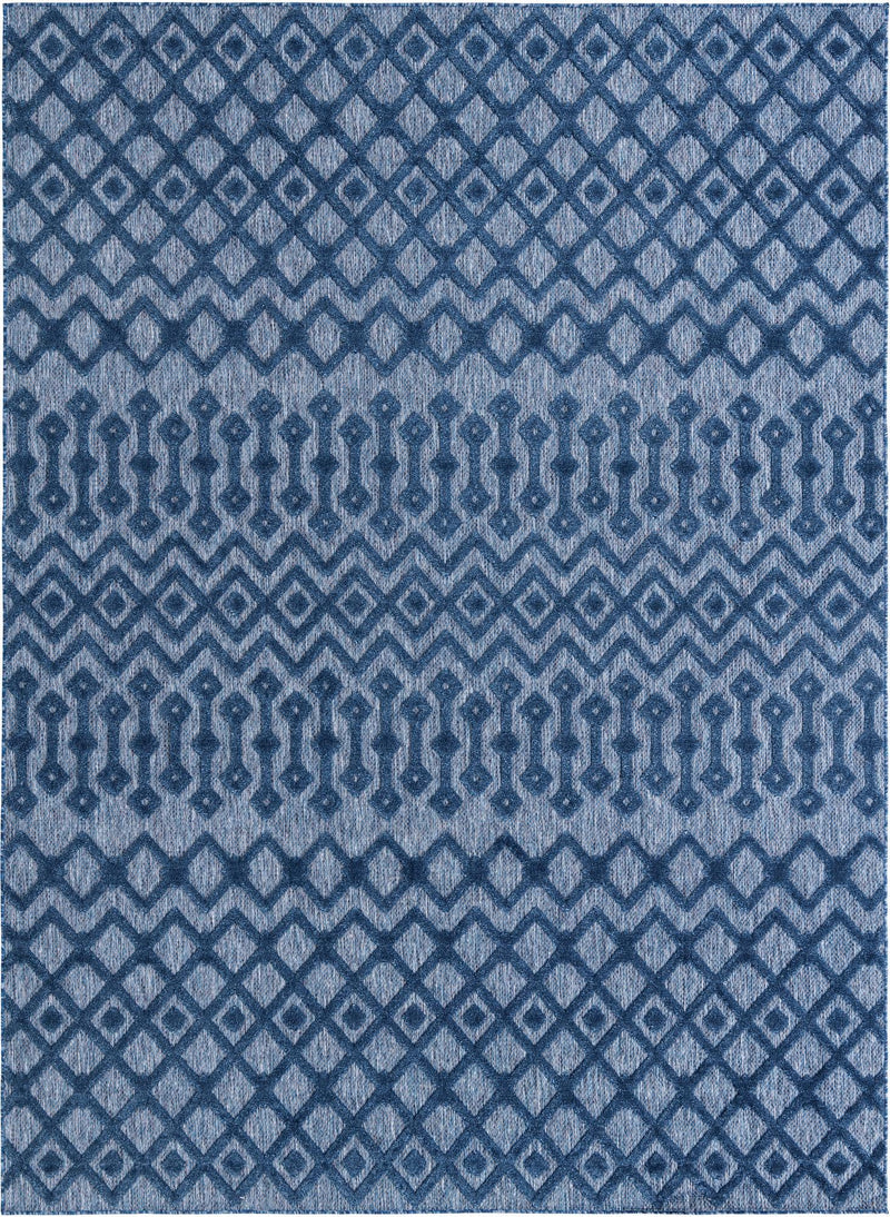 Garden Lattice Charm Collection Area Rug -  Pergola (Navy Blue) Rectangle Navy Blue Main