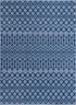 Garden Lattice Charm Collection Area Rug -  Pergola (Navy Blue)