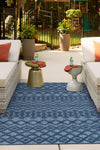 Garden Lattice Charm Collection Area Rug -  Pergola (Navy Blue) Rectangle Navy Blue  lifestyle 4