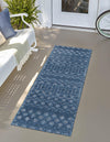 Garden Lattice Charm Collection Area Rug -  Pergola (Navy Blue) Runner Navy Blue  lifestyle 28