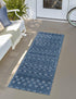 Garden Lattice Charm Collection Area Rug -  Pergola (Navy Blue)