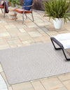 Garden Lattice Charm Collection Area Rug -  Pergola (Grey) Square Grey  lifestyle 20