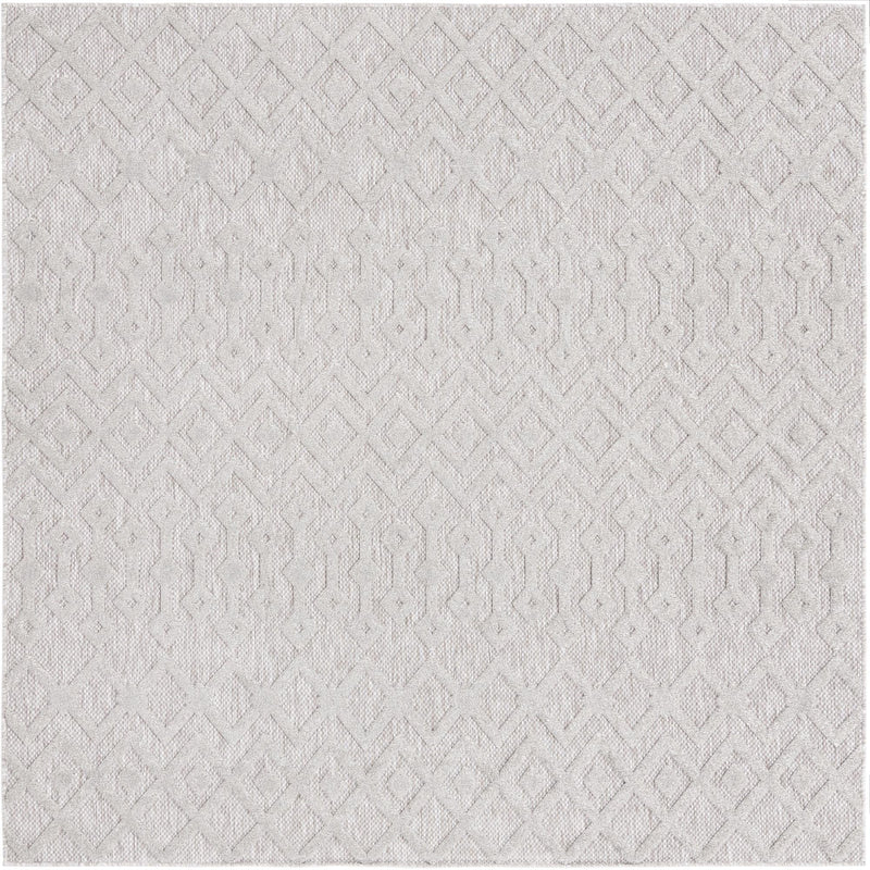 Garden Lattice Charm Collection Area Rug -  Pergola (Grey) Square Grey  lifestyle 17