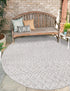 Garden Lattice Charm Collection Area Rug -  Pergola (Grey)