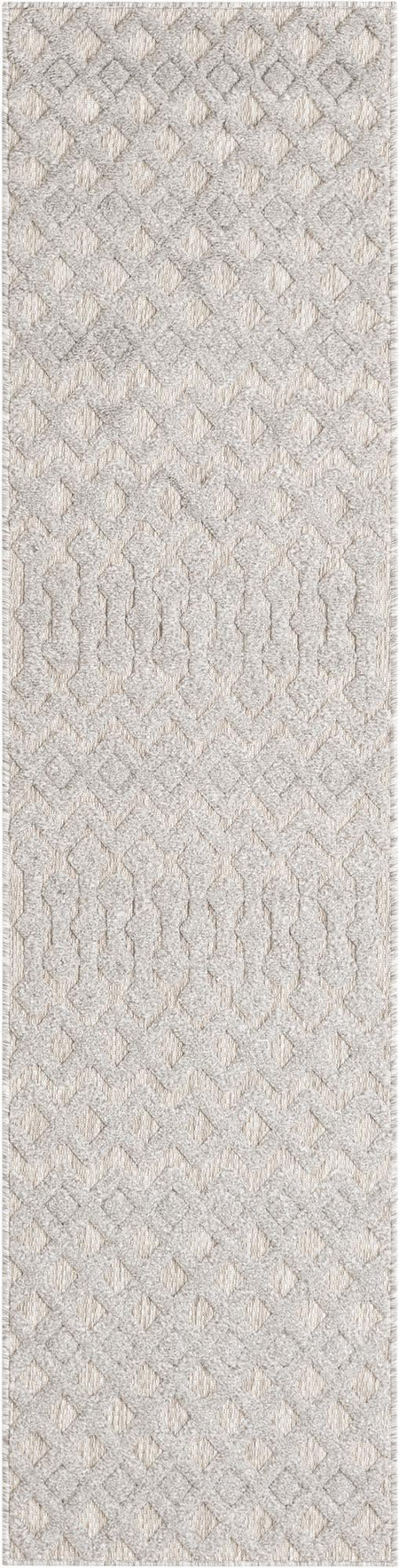 Garden Lattice Charm Collection Area Rug -  Pergola (Grey)