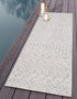 Garden Lattice Charm Collection Area Rug -  Pergola (Grey)