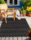 Garden Lattice Charm Collection Area Rug -  Pergola (Charcoal) Rectangle Charcoal  lifestyle 4