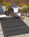 Garden Lattice Charm Collection Area Rug -  Pergola (Charcoal) Rectangle Charcoal  lifestyle 5