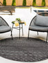 Garden Lattice Charm Collection Area Rug -  Pergola (Charcoal)