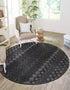 Garden Lattice Charm Collection Area Rug -  Pergola (Charcoal)