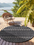 Garden Lattice Charm Collection Area Rug -  Pergola (Charcoal)