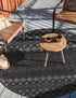 Garden Lattice Charm Collection Area Rug -  Pergola (Charcoal)