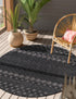 Garden Lattice Charm Collection Area Rug -  Pergola (Charcoal)