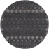 Garden Lattice Charm Collection Area Rug -  Pergola (Charcoal)