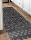 Garden Lattice Charm Collection Area Rug -  Pergola (Charcoal) Runner Charcoal  lifestyle 29