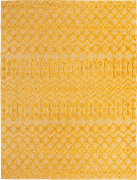 Garden Lattice Charm Collection Area Rug -  Pergola (Yellow)