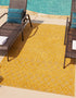 Garden Lattice Charm Collection Area Rug -  Pergola (Yellow)