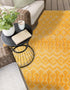 Garden Lattice Charm Collection Area Rug -  Pergola (Yellow)