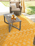 Garden Lattice Charm Collection Area Rug -  Pergola (Yellow)