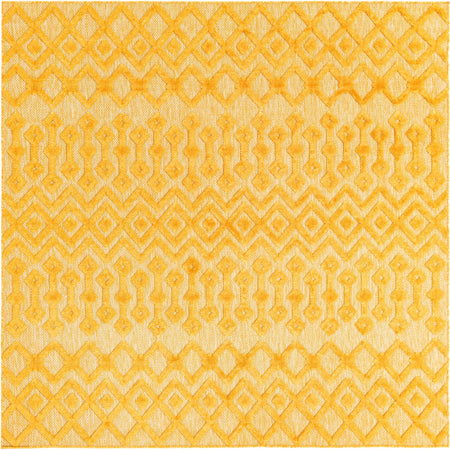 Garden Lattice Charm Collection Area Rug -  Pergola (Yellow)