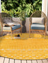 Garden Lattice Charm Collection Area Rug -  Pergola (Yellow)